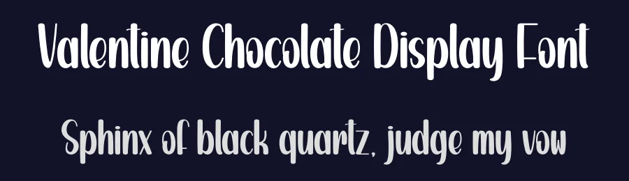 Valentine Chocolate Display Font by creativeletter — Display Font — thumbnail 2