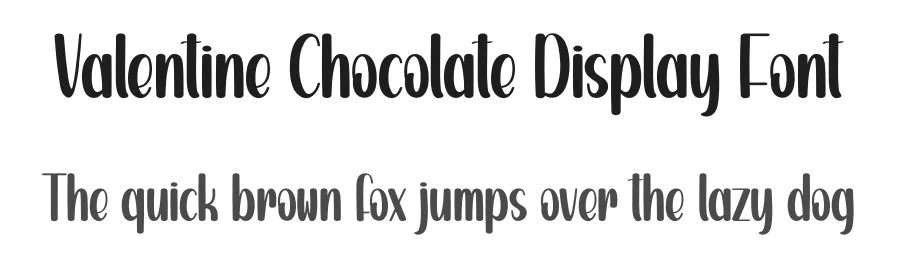 Valentine Chocolate Display Font by creativeletter — Display Font