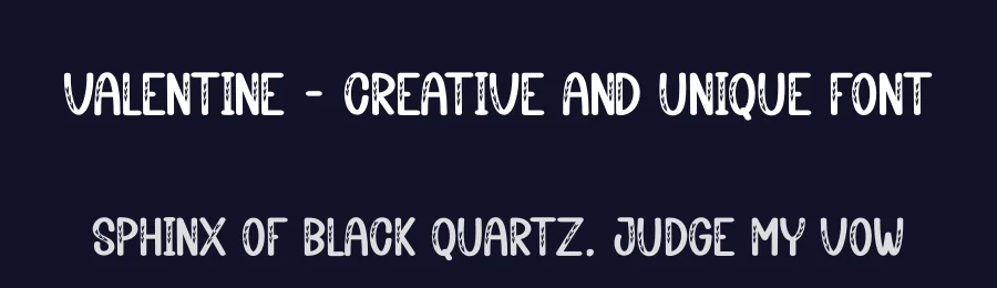Valentine – Creative And Unique Font by creativeletter — Display Font — thumbnail 2