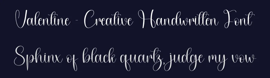 Valentine – Creative Handwritten Font by creativeletter — Script Handwritten Font — thumbnail 2