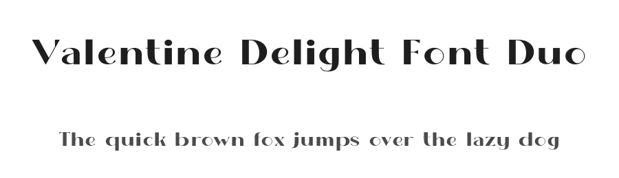 Valentine Delight Font Duo by Khurasan — Display Font