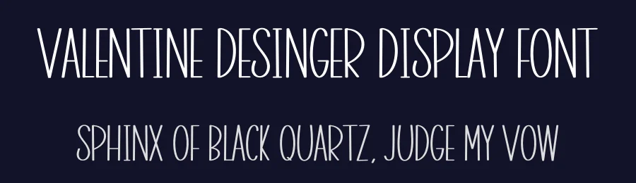 Valentine Desinger Display Font by inermediaSTUDIO — Display Font — thumbnail 2