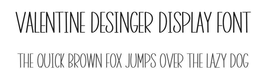 Valentine Desinger Display Font by inermediaSTUDIO — Display Font