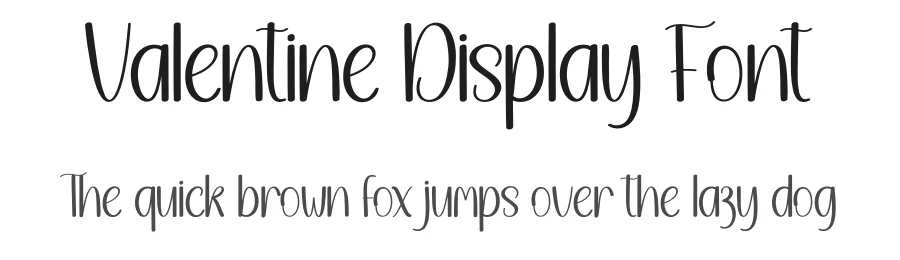 Valentine Display Font by andikastudio — Script Handwritten Font