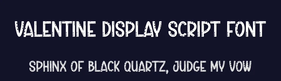 Valentine Display Script Font by creativeletter — Display Font — thumbnail 2