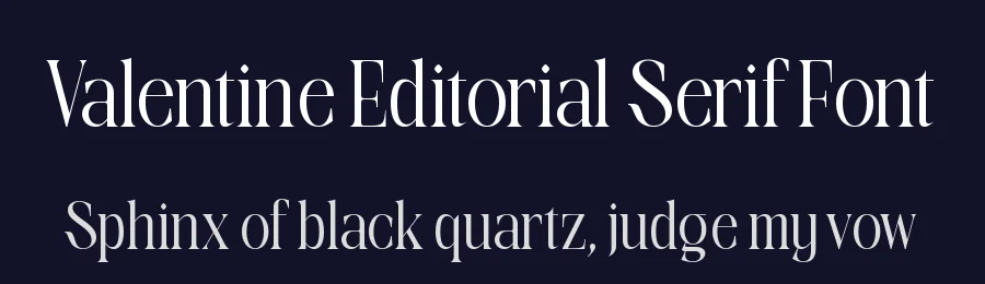 Valentine Editorial Serif Font by Amorfa Type — Display Font — thumbnail 2