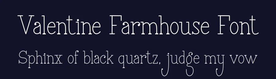 Valentine Farmhouse Font by qwrtype — Display Font — thumbnail 2