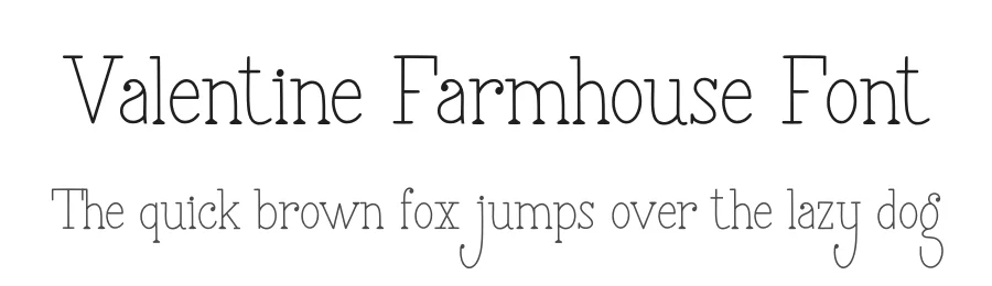 Valentine Farmhouse Font by qwrtype — Display Font