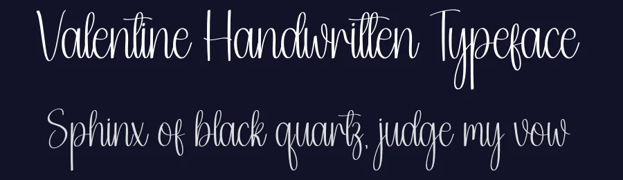 Valentine Handwritten Typeface by creativeletter — Script Handwritten Font — thumbnail 2