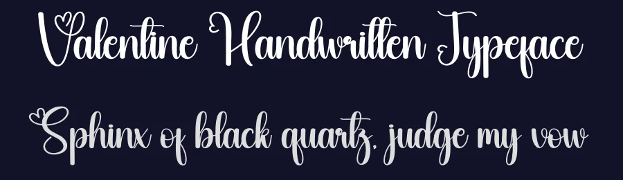 Valentine Handwritten Typeface by creativeletter — Script Handwritten Font — thumbnail 2
