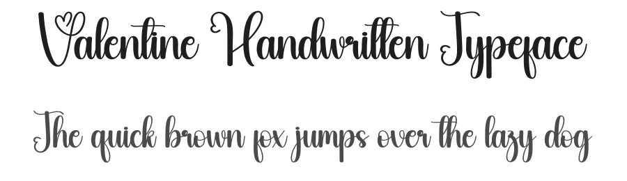 Valentine Handwritten Typeface by creativeletter — Script Handwritten Font