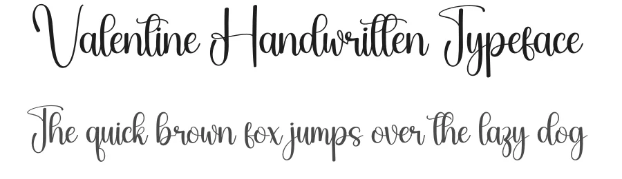 Valentine Handwritten Typeface by creativeletter — Script Handwritten Font