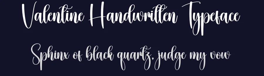 Valentine Handwritten Typeface by creativeletter — Script Handwritten Font — thumbnail 2