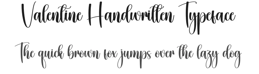 Valentine Handwritten Typeface by creativeletter — Script Handwritten Font