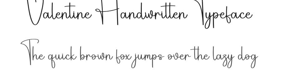 Valentine Handwritten Typeface by andikastudio — Script Handwritten Font