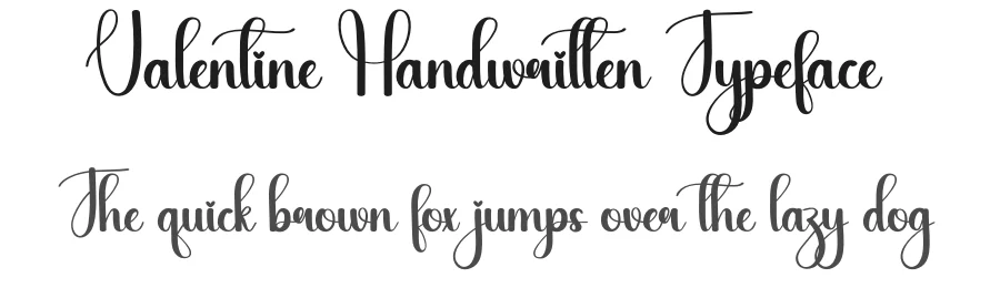 Valentine Handwritten Typeface by creativeletter — Script Handwritten Font
