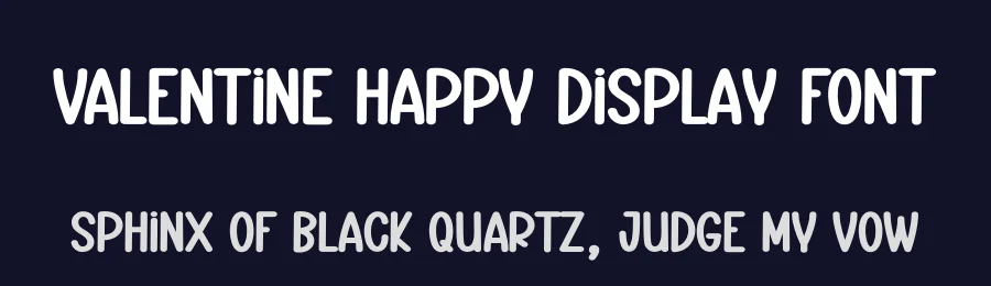 Valentine Happy Display Font by andikastudio — Display Font — thumbnail 2