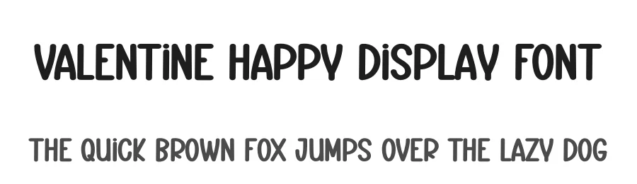 Valentine Happy Display Font by andikastudio — Display Font