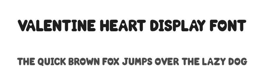 Valentine Heart Display Font by overlaytemplates — Display Font