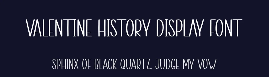 Valentine History Display Font by creativeletter — Display Font — thumbnail 2