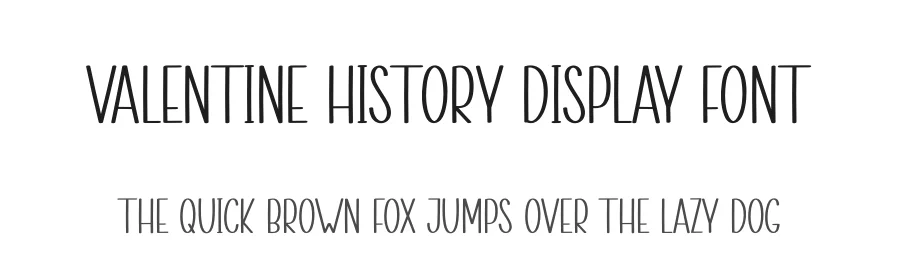 Valentine History Display Font by creativeletter — Display Font