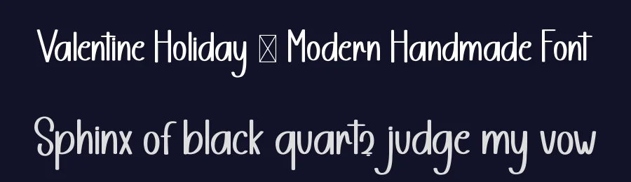 Valentine Holiday – Modern Handmade Font by freshtypeink — Display Font — thumbnail 2