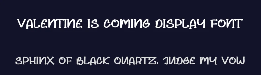 Valentine Is Coming Display Font by levincreative — Display Font — thumbnail 2