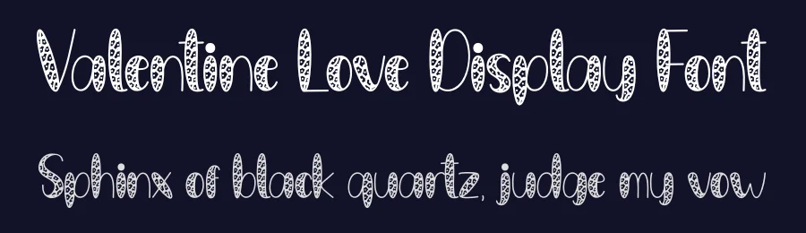 Valentine Love Display Font by creativeletter — Display Font — thumbnail 2