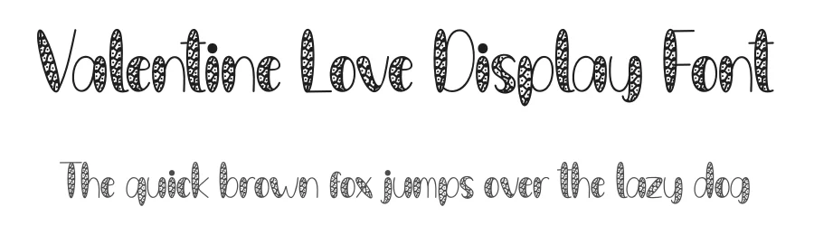 Valentine Love Display Font by creativeletter — Display Font