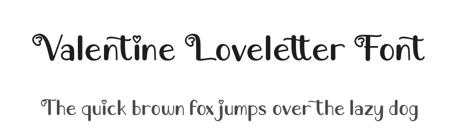 Valentine Loveletter Font by Agung Eko Nugroho — Display Font