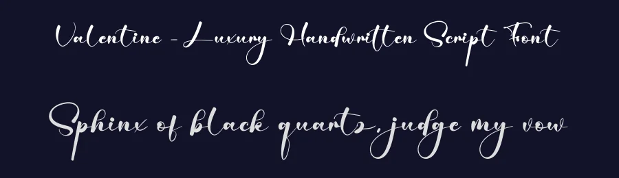 Valentine – Luxury Handwritten Script Font by creativeletter — Script Handwritten Font — thumbnail 2