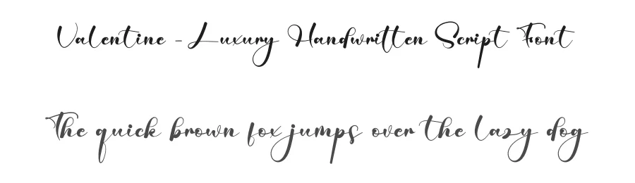 Valentine – Luxury Handwritten Script Font by creativeletter — Script Handwritten Font