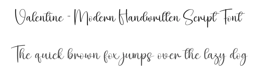 Valentine – Modern Handwritten Script Font by creativeletter — Script Handwritten Font