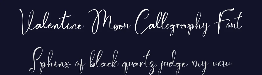 Valentine Moon Calligraphy Font by Yoga Letter — Script Handwritten Font — thumbnail 2