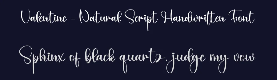 Valentine – Natural Script Handwritten Font by creativeletter — Script Handwritten Font — thumbnail 2