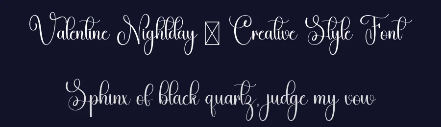 Valentine Nightday – Creative Style Font by freshtypeink — Script Handwritten Font — thumbnail 2