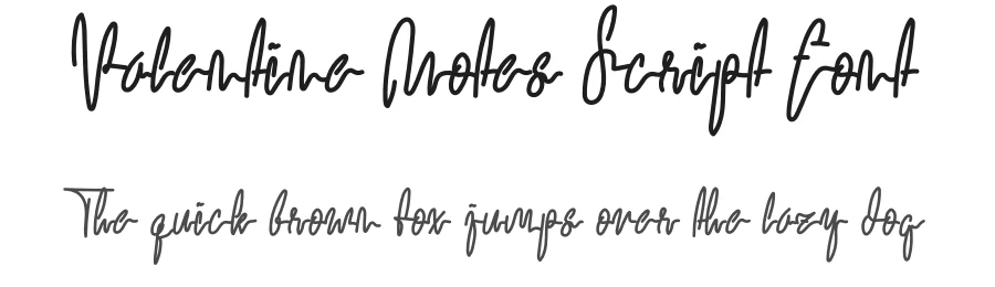 Valentine Notes Script Font by levincreative — Script Handwritten Font