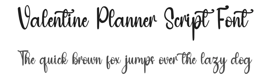 Valentine Planner Script Font by inermediaSTUDIO — Script Handwritten Font