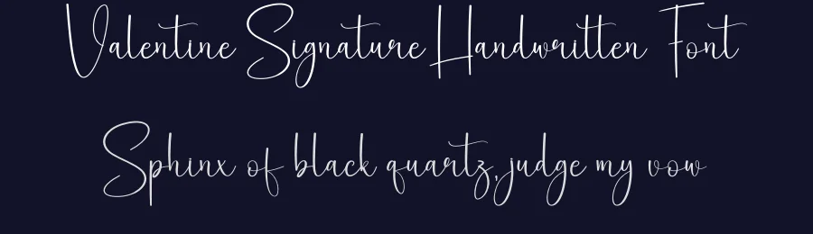 Valentine Signature Handwritten Font by creativeletter — Script Handwritten Font — thumbnail 2