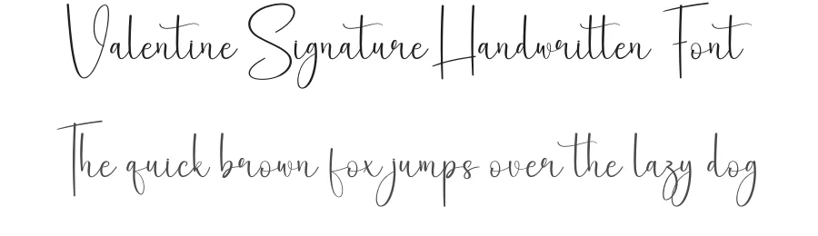 Valentine Signature Handwritten Font by creativeletter — Script Handwritten Font