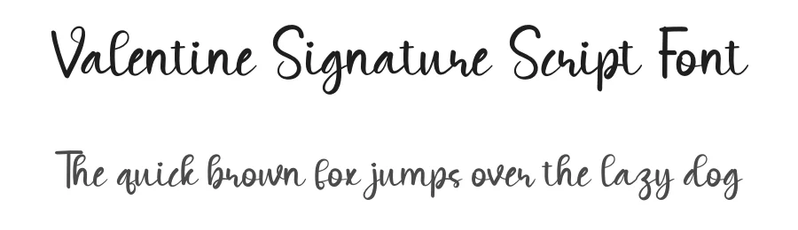 Valentine Signature Script Font by creativeletter — Script Handwritten Font