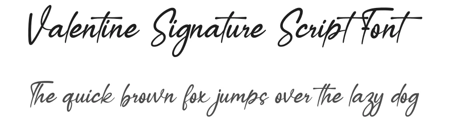 Valentine Signature Script Font by creativeletter — Script Handwritten Font