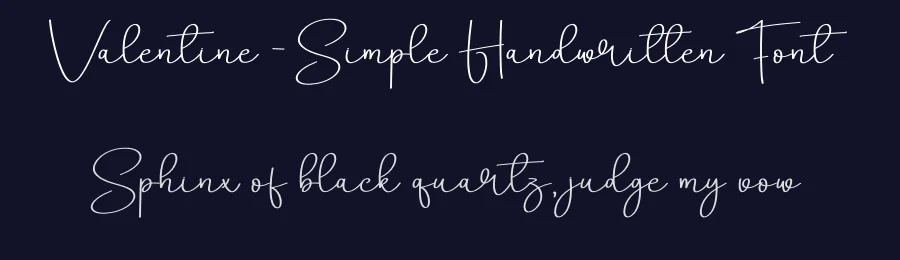 Valentine – Simple Handwritten Font by creativeletter — Script Handwritten Font — thumbnail 2