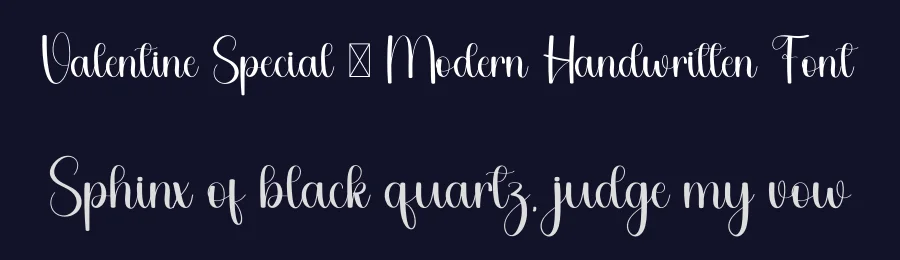 Valentine Special – Modern Handwritten Font by freshtypeink — Script Handwritten Font — thumbnail 2