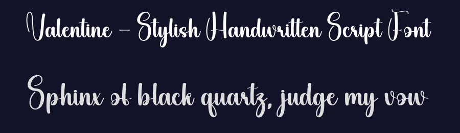 Valentine – Stylish Handwritten Script Font by creativeletter — Script Handwritten Font — thumbnail 2