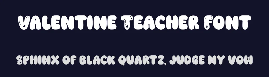 Valentine Teacher Font by Siapgraph — Display Font — thumbnail 2