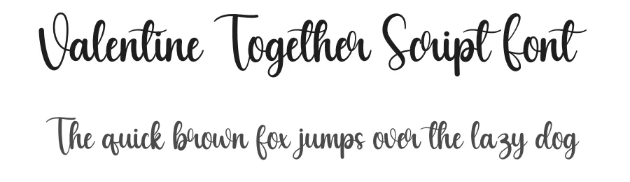 Valentine Together Script Font by andikastudio — Script Handwritten Font