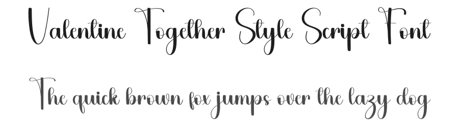 Valentine Together Style Script Font by freshtypeink — Script Handwritten Font