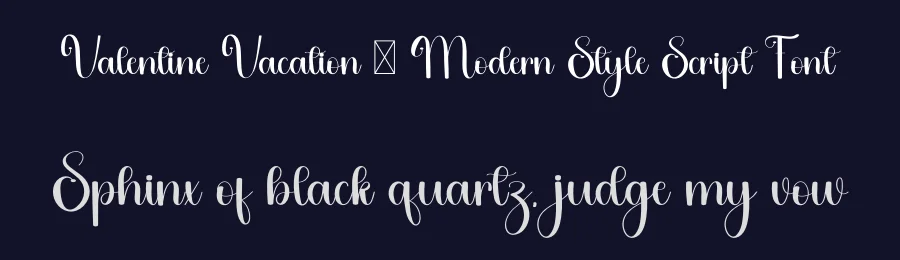 Valentine Vacation – Modern Style Script Font by freshtypeink — Script Handwritten Font — thumbnail 2