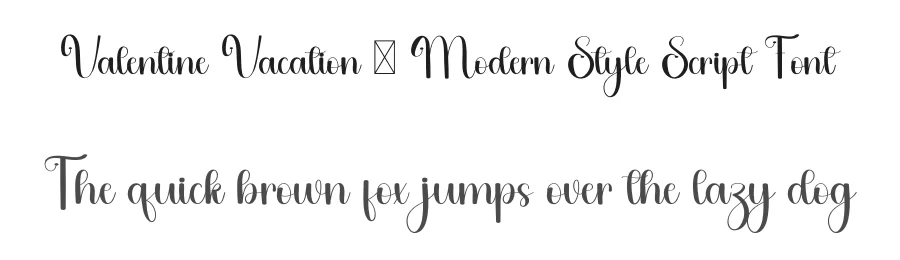 Valentine Vacation – Modern Style Script Font by freshtypeink — Script Handwritten Font